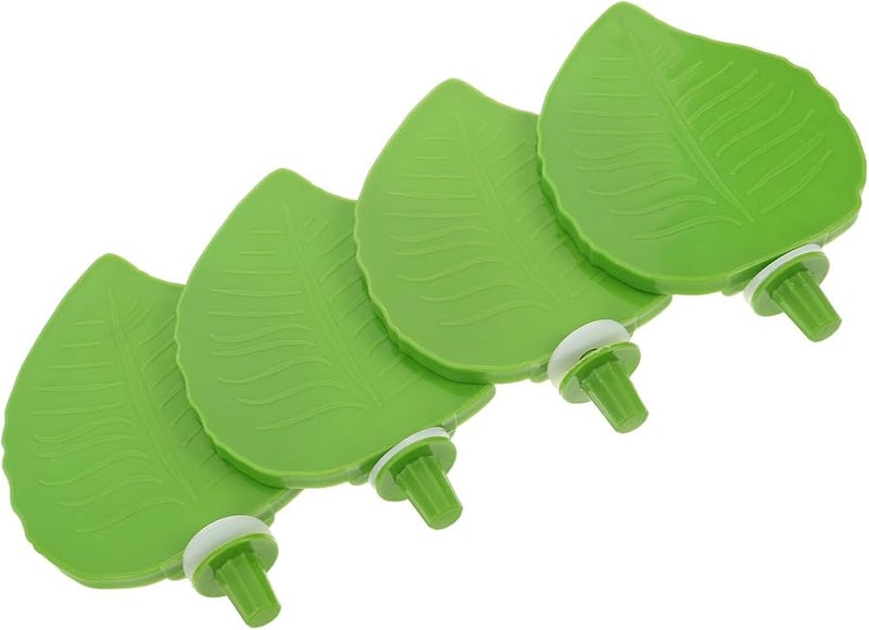 KESYOO منصة أوراق الشكل الخضراء البلاستيكية لحامل مجثم الطيور للببغاوات والكوكاتيل والباراكيت - Image 1